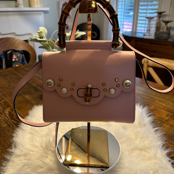 STUNNING RARE LIMITED EDITION JAPAN EXCLUSIVE Gucci Bamboo 3 Way Bag - Picture 3 of 17